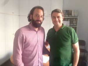 Guillem Perdrich (Director de la FCTC) y Paco Lobato (Presidente de Mercafer SC)